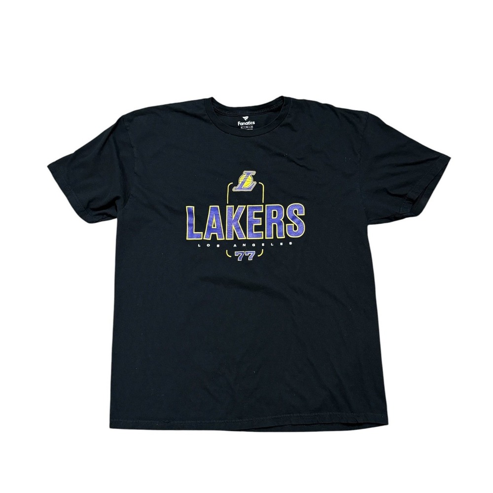 Fanatics Los Angeles Lakers Luka Doncic 77 Black T-Shirt Mens XL NBA Basketball